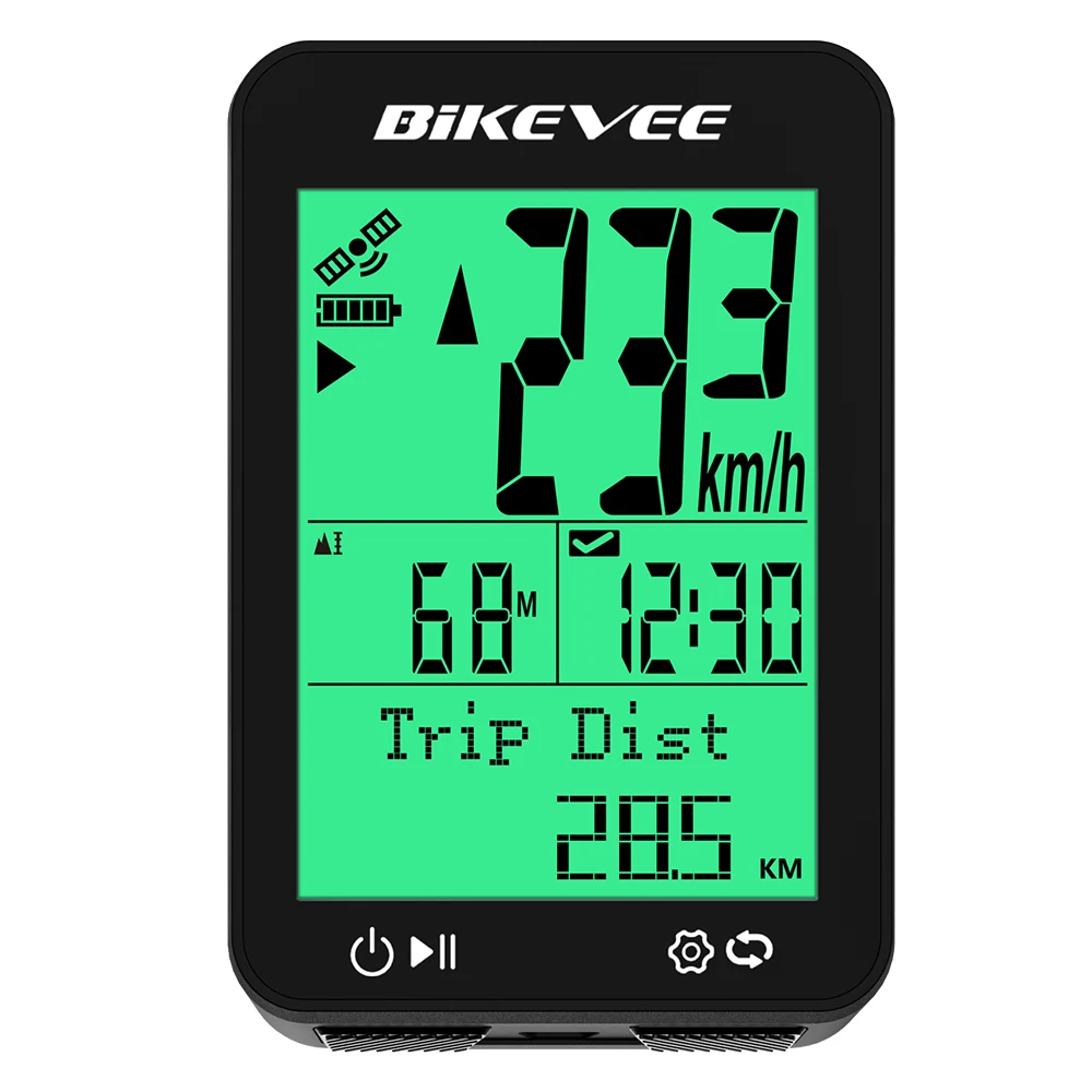 Multi-Language GPS Wireless Bike Computer Bicycle Odometer Speedometer Mountain Cycling Speedo Meter Multi Functional LCD Screen