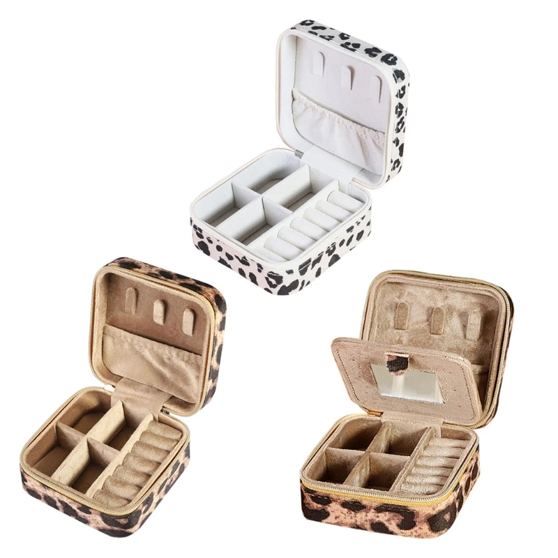 Leopard Print Travel Jewelry Case Versatile Leopard Pattern Jewelry Travel Ready Soft PU Accessory Case
Leopard Print Travel Jewelry Case Versatile Leopard Pattern Jewelry Travel Ready Soft PU Accessory Case