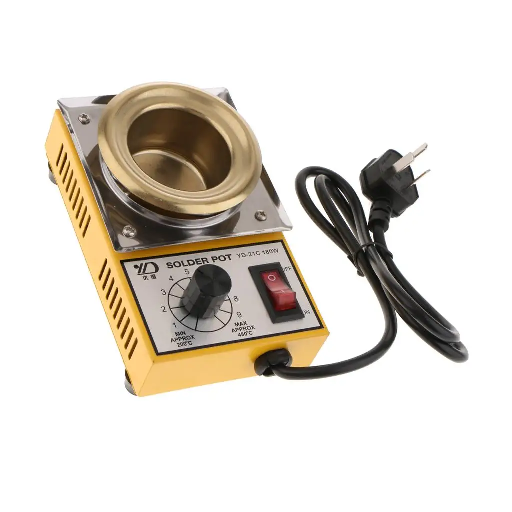 Soldering Desoldering Bath Stainless Steel Solder Pot Digital Thermostat for Welding Tin Melting for ESD Welding Rework Station
Soldering Desoldering Bath Stainless Steel Solder Pot Digital Thermostat for Welding Tin Melting for ESD Welding Rework Station