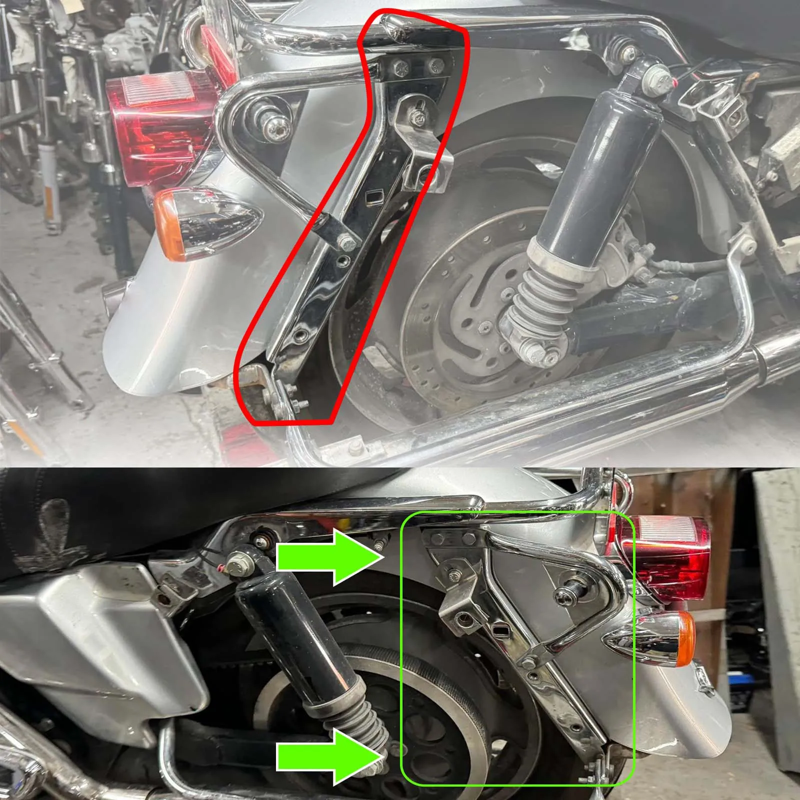 For Harley Touring FLT FLHT Street Glide Road King Electra Glide 1985-2008 Motorcycle Black Saddlebag Rail Support Brackets
For Harley Touring FLT FLHT Street Glide Road King Electra Glide 1985-2008 Motorcycle Black Saddlebag Rail Support Brackets