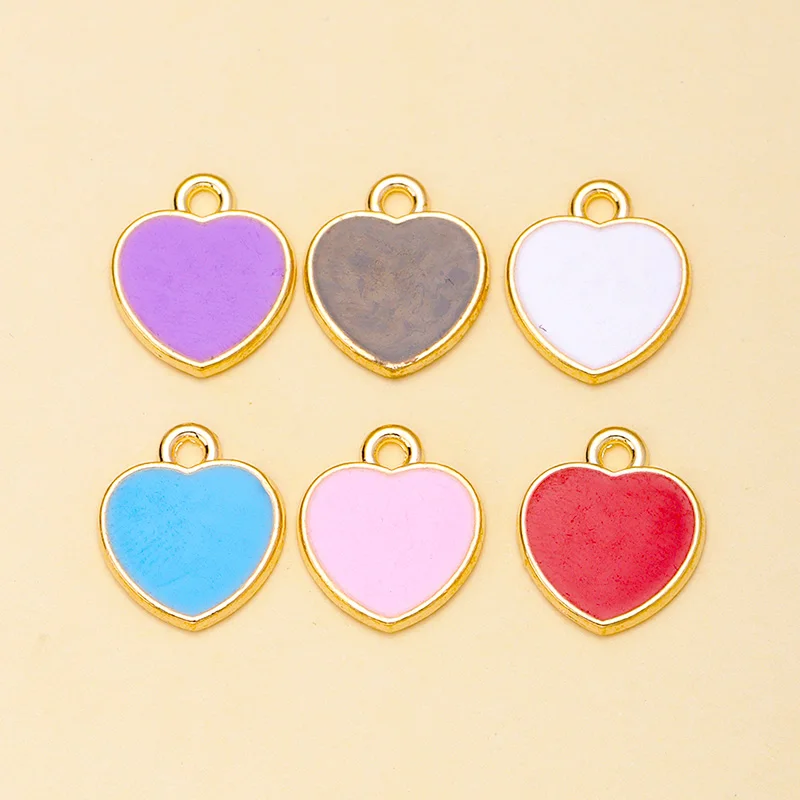 12Pcs 6 Color Cute Enamel Love Hearts Charms Alloy Drop Oil Pendant for Necklaces Earrings Accessories DIY Jewelry Making Crafts
12Pcs 6 Color Cute Enamel Love Hearts Charms Alloy Drop Oil Pendant for Necklaces Earrings Accessories DIY Jewelry Making Crafts