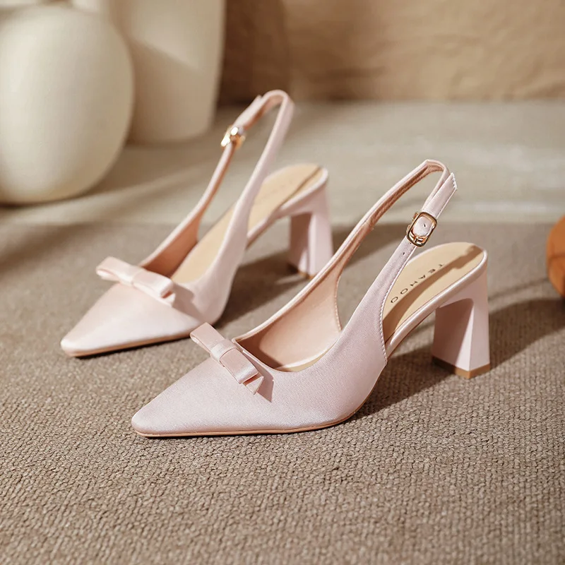 New Women's Shoes Exquisite Pointed Tip High Heeled Sandals for Woman Elegant French Casual Shoes Designer Shoes Sandalias Mujer
New Women's Shoes Exquisite Pointed Tip High Heeled Sandals for Woman Elegant French Casual Shoes Designer Shoes Sandalias Mujer