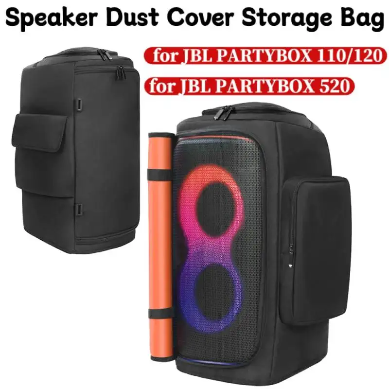 Speaker Carry Cover with Mic Pocket Portable Speaker Dust Case Waterproof Double-Sided Speaker Storage Bag for JBL Party Box 520
Speaker Carry Cover with Mic Pocket Portable Speaker Dust Case Waterproof Double-Sided Speaker Storage Bag for JBL Party Box 520