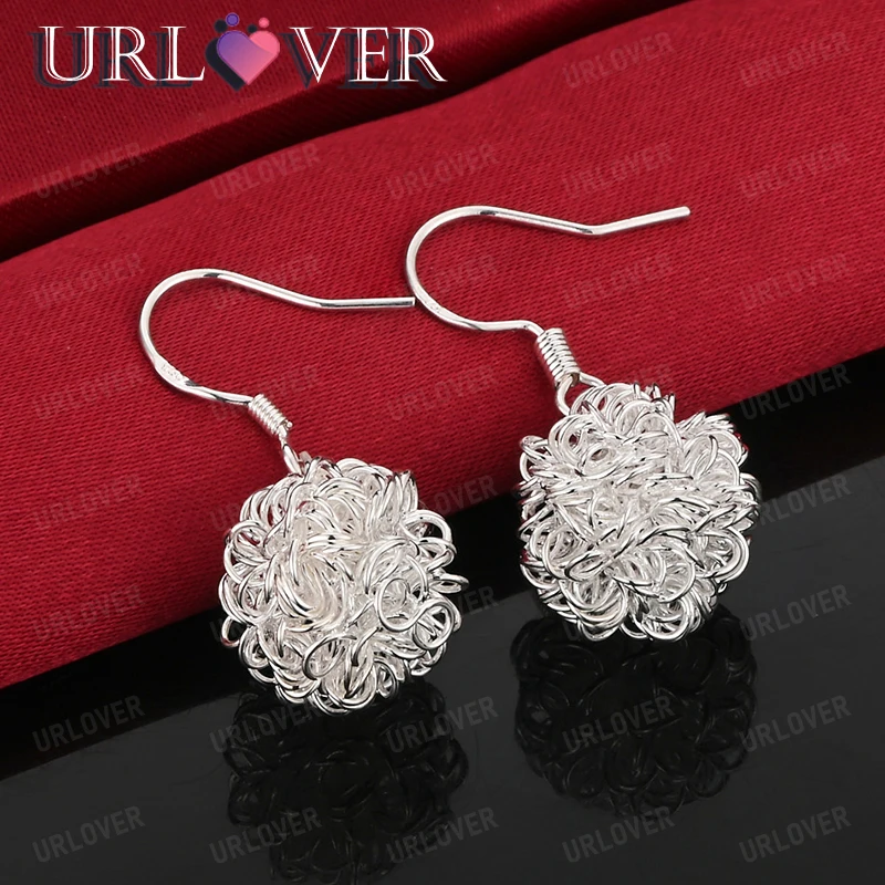 925 Sterling Silver Wool Ball Drop Earring For Women Fashion Party Christmas Gifts Accessories Beautiful Wedding Jewelry
925 Sterling Silver Wool Ball Drop Earring For Women Fashion Party Christmas Gifts Accessories Beautiful Wedding Jewelry