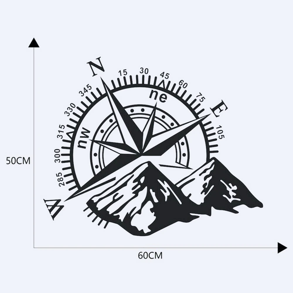 1PCS 50*60cm Auto Hood Body Sticker Mountain Compass Large Vinyl Car Bonnet Side Stickers For Van Decal Camper Caravan,KK
1PCS 50*60cm Auto Hood Body Sticker Mountain Compass Large Vinyl Car Bonnet Side Stickers For Van Decal Camper Caravan,KK