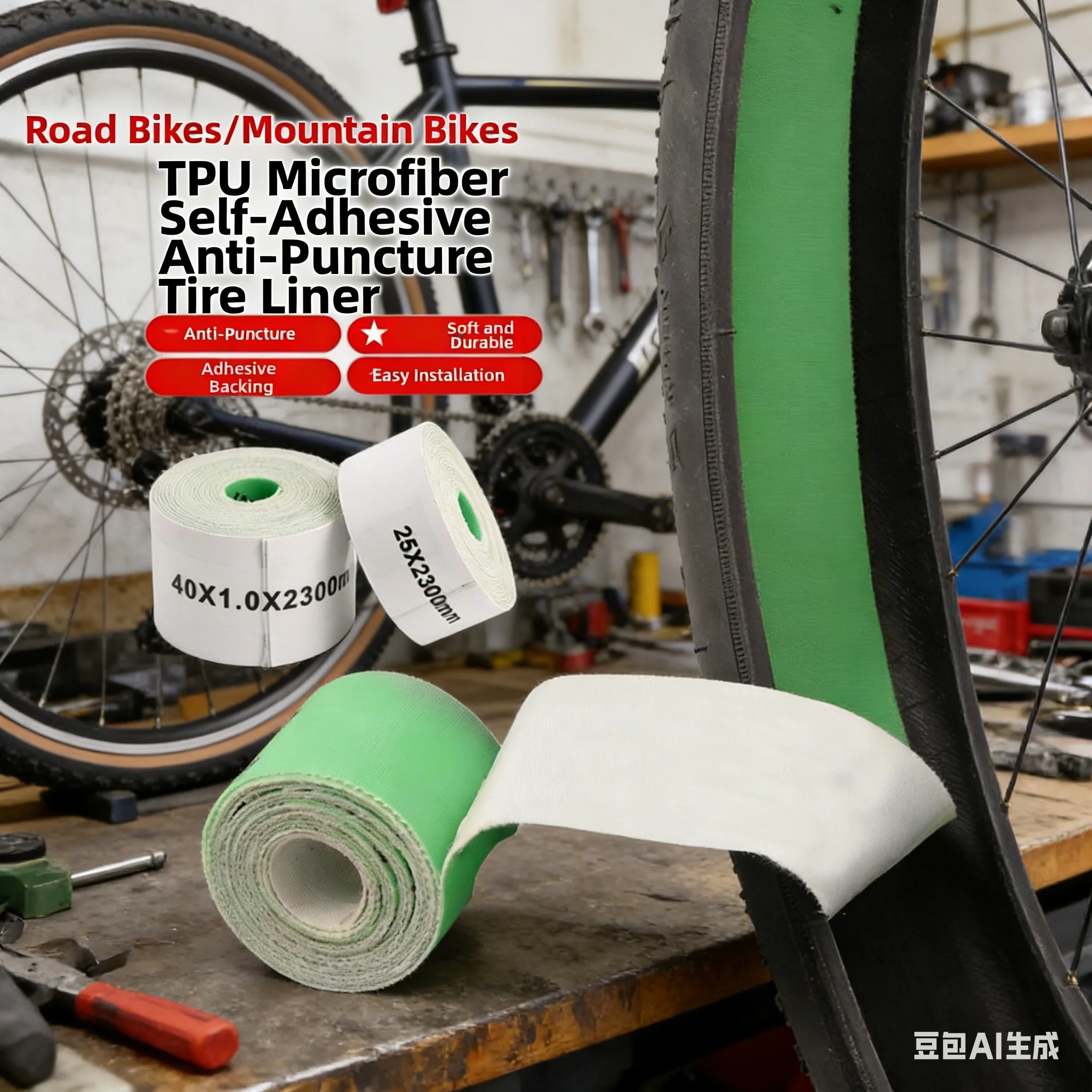 1pc Bicycle Tire Pad 25/40mm Super Fiber Self-Adhesive Puncture Proof Tire Liner For Road/MTB/Gravel Bike Tyre Accessories
1pc Bicycle Tire Pad 25/40mm Super Fiber Self-Adhesive Puncture Proof Tire Liner For Road/MTB/Gravel Bike Tyre Accessories