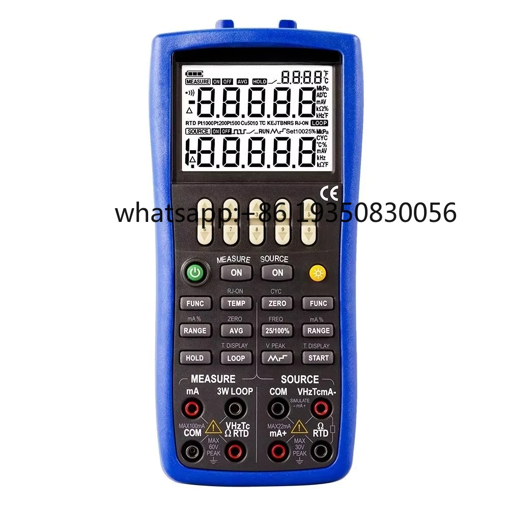 25 Multifunction Process Calibrator for Voltage MA Resistance Thermocouple RTD Frequency Pulse Switch Pressure Signal Generator
25 Multifunction Process Calibrator for Voltage MA Resistance Thermocouple RTD Frequency Pulse Switch Pressure Signal Generator