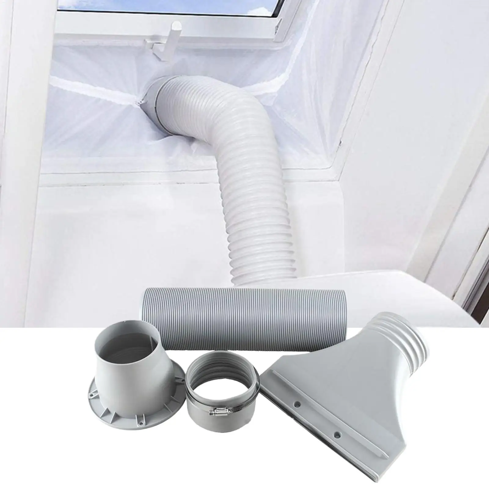 Portable AC Hose Vent Kit Portable Air Conditioner Exhaust Kit Extension Ventilation Replacement Adapter for Bedroom Study Room
Portable AC Hose Vent Kit Portable Air Conditioner Exhaust Kit Extension Ventilation Replacement Adapter for Bedroom Study Room