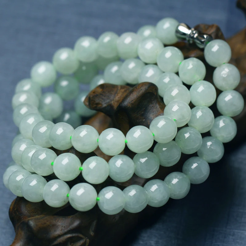 Jadeite Jade Bead Necklace for Women, Natural JadeARound Bead Jade Necklace, Burmese Ice Jade Pendant with Cord, New
Jadeite Jade Bead Necklace for Women, Natural JadeARound Bead Jade Necklace, Burmese Ice Jade Pendant with Cord, New