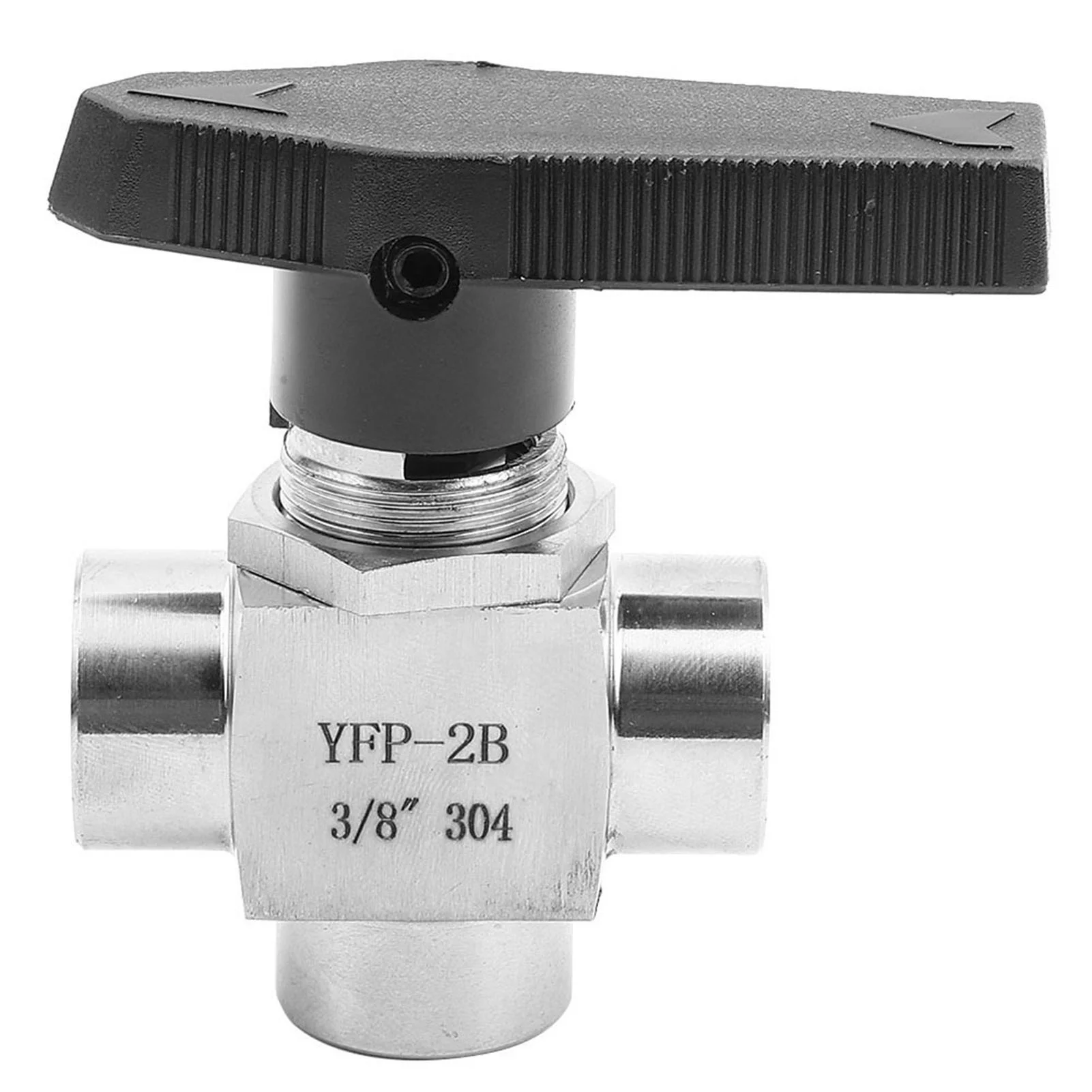 3 Way Ball Valve BSPP Female Thread Stainless Steel Valve for Water Pipe Flow ControlBSPP 3/8in
3 Way Ball Valve BSPP Female Thread Stainless Steel Valve for Water Pipe Flow ControlBSPP 3/8in
