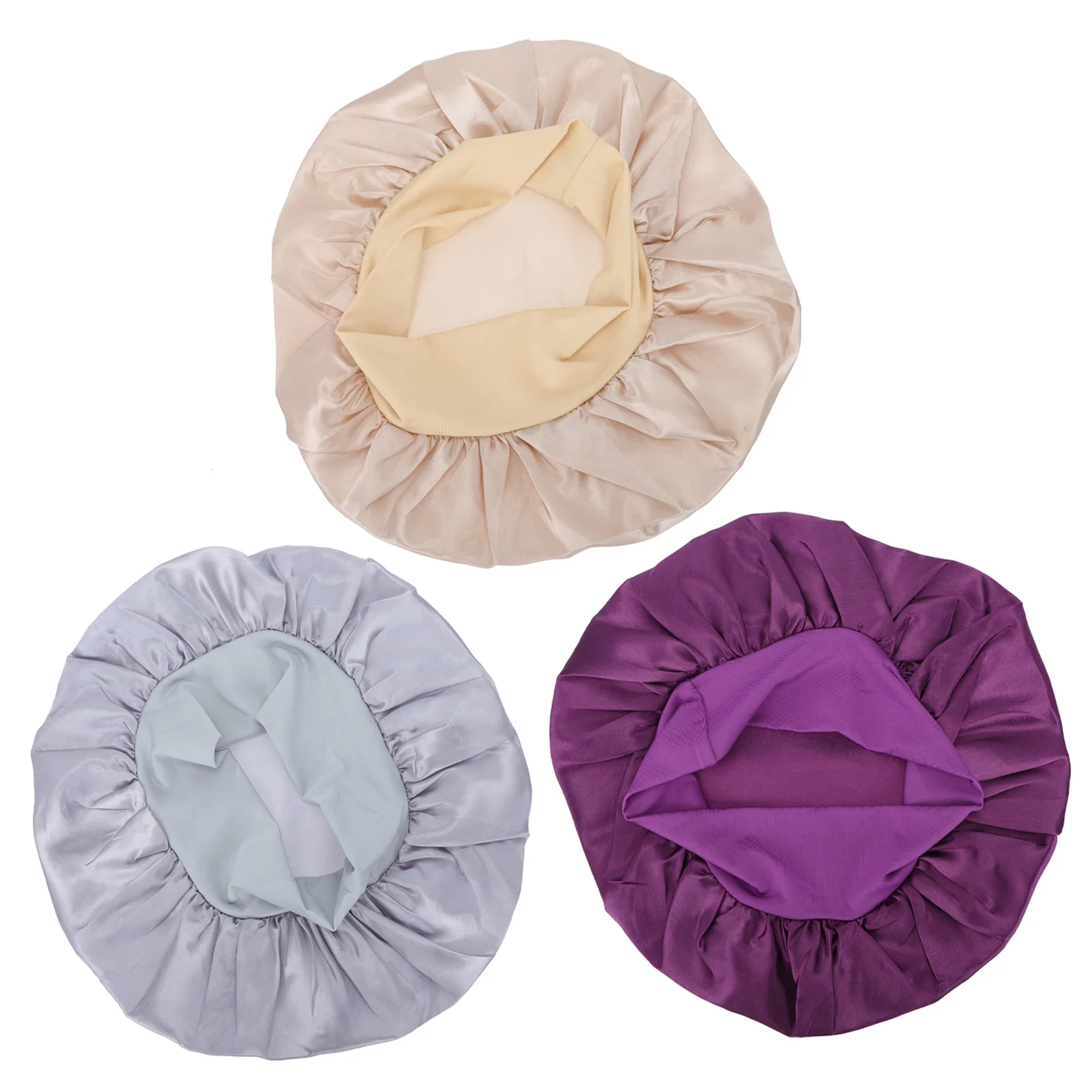 3 Pcs Satin Women Hair Care Bonnets Shower Caps Waterproof Sleep Bonnet Curly Accessories Soft Durable Comfortable
3 Pcs Satin Women Hair Care Bonnets Shower Caps Waterproof Sleep Bonnet Curly Accessories Soft Durable Comfortable