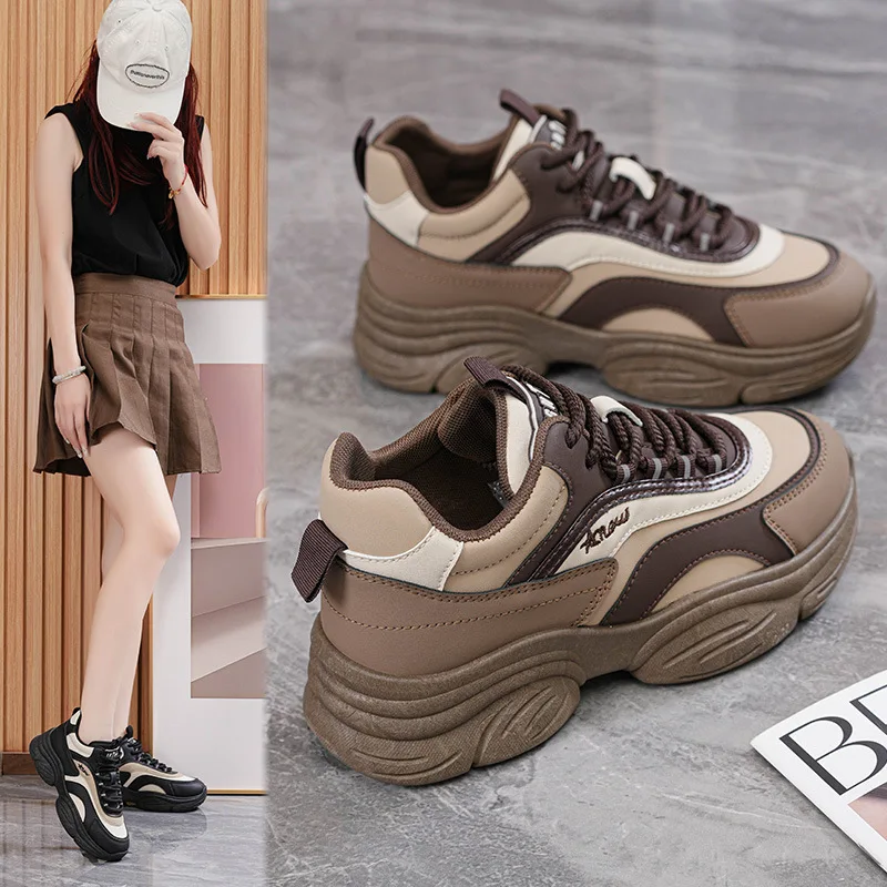 2024 Winter Women's Mid Top Chunky Sneakers Casual Leather Platform Lace Up Walking Dad Shoes Fashion Sport Tennis
2024 Winter Women's Mid Top Chunky Sneakers Casual Leather Platform Lace Up Walking Dad Shoes Fashion Sport Tennis