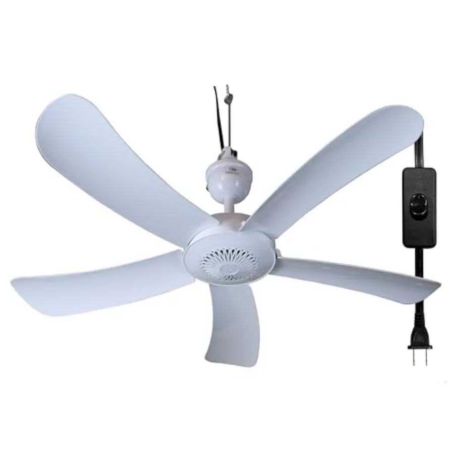 Pergola Breeze Single Speed 31" Portable Ceiling Fan AC 110V with 15' cord and in-line power switch. Great for Pergolas Gazebos
Pergola Breeze Single Speed 31" Portable Ceiling Fan AC 110V with 15' cord and in-line power switch. Great for Pergolas Gazebos