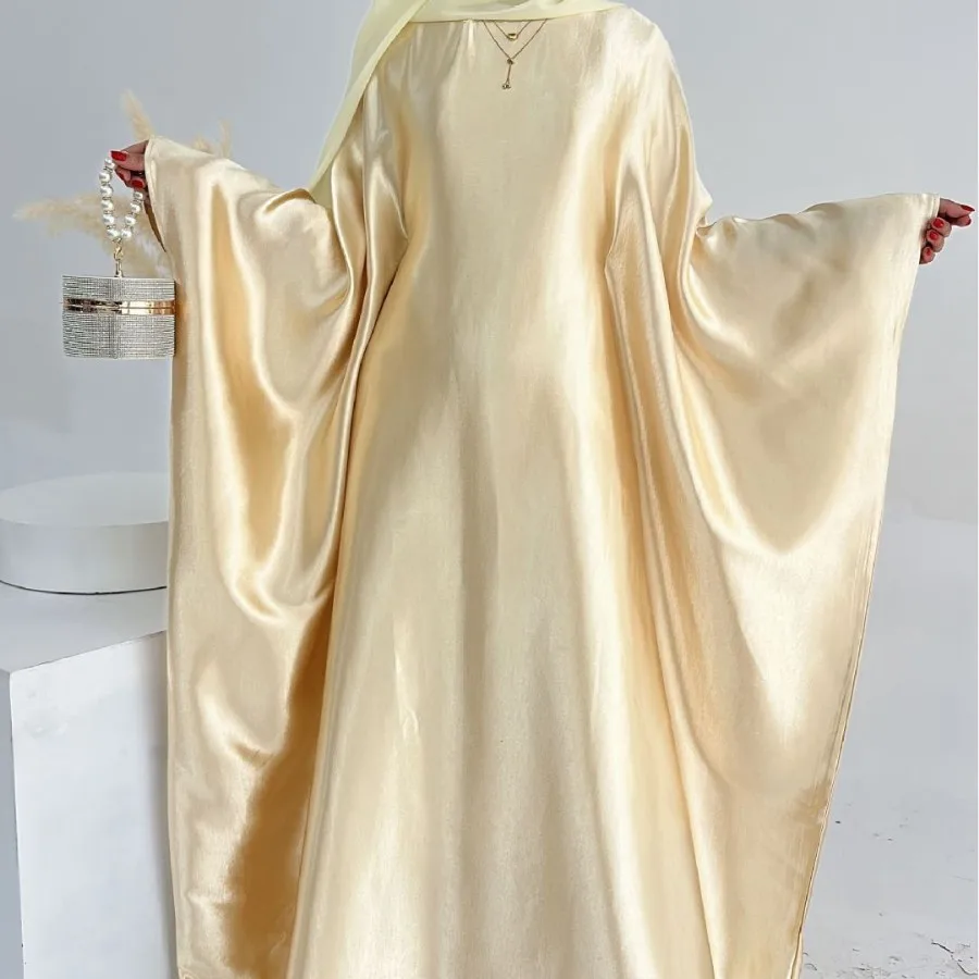 Eid Djellaba Satin Abayas for Women Muslim Prayer Dress Batwing Sleeve Jalabiya Turkey Kaftan Kebaya Caftan Marocain Femme Robe
Eid Djellaba Satin Abayas for Women Muslim Prayer Dress Batwing Sleeve Jalabiya Turkey Kaftan Kebaya Caftan Marocain Femme Robe