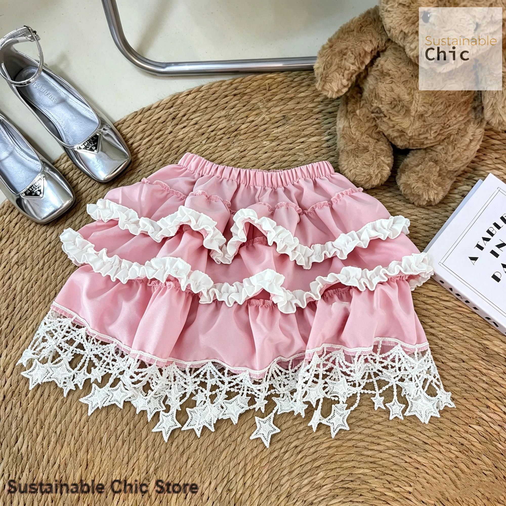 Korean style sweet fashion lace cake new skirt female summer new fashion high waist slim simple elastic waist cute skirt.
Korean style sweet fashion lace cake new skirt female summer new fashion high waist slim simple elastic waist cute skirt.