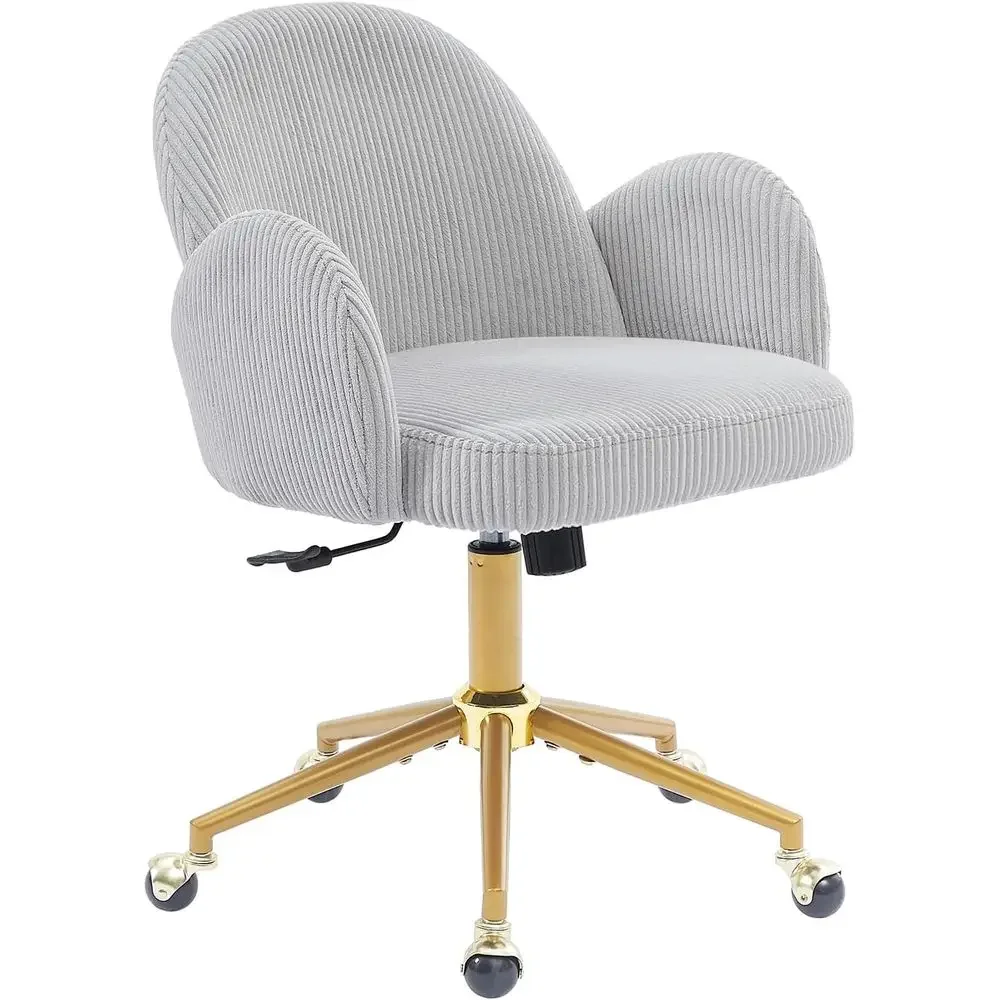 Petal-Backed Corduroy Swivel Chair for Home Office, Ergonomic Living, Bedroom, Study, and Vanity Use (Grey)
Petal-Backed Corduroy Swivel Chair for Home Office, Ergonomic Living, Bedroom, Study, and Vanity Use (Grey)