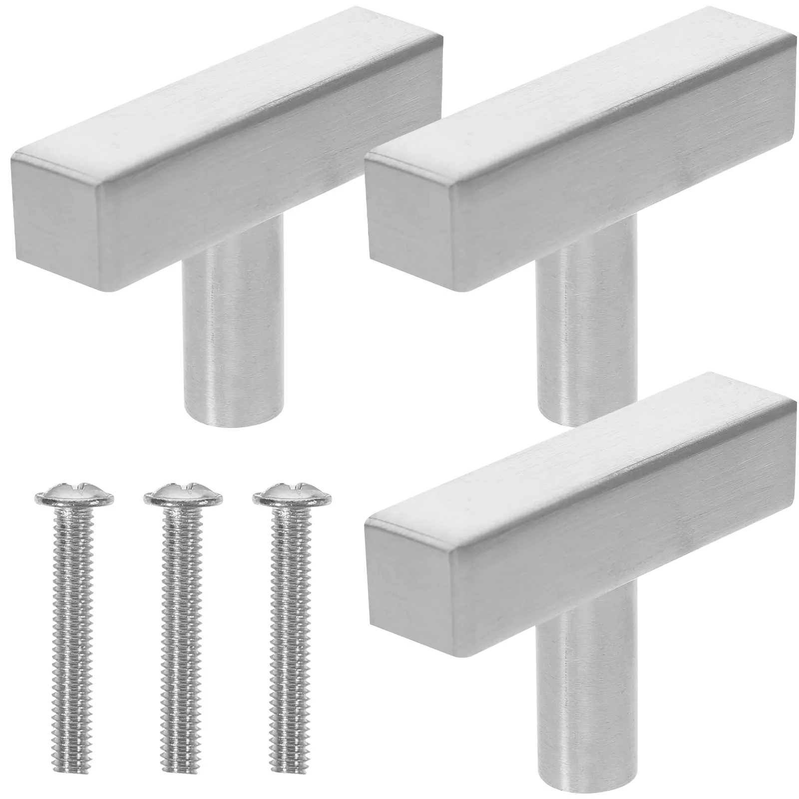 3Pcs T Bar Cabinet Handles Stainless Steel Silver Drawer Pulls Easy Install Ergonomic Grip for Closets Cabinets Dressers
3Pcs T Bar Cabinet Handles Stainless Steel Silver Drawer Pulls Easy Install Ergonomic Grip for Closets Cabinets Dressers