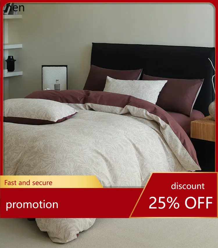 Zml floral jacquard bedding set - 4 piece, 100% cotton, washed finish - premium bed linen set
Zml floral jacquard bedding set - 4 piece, 100% cotton, washed finish - premium bed linen set