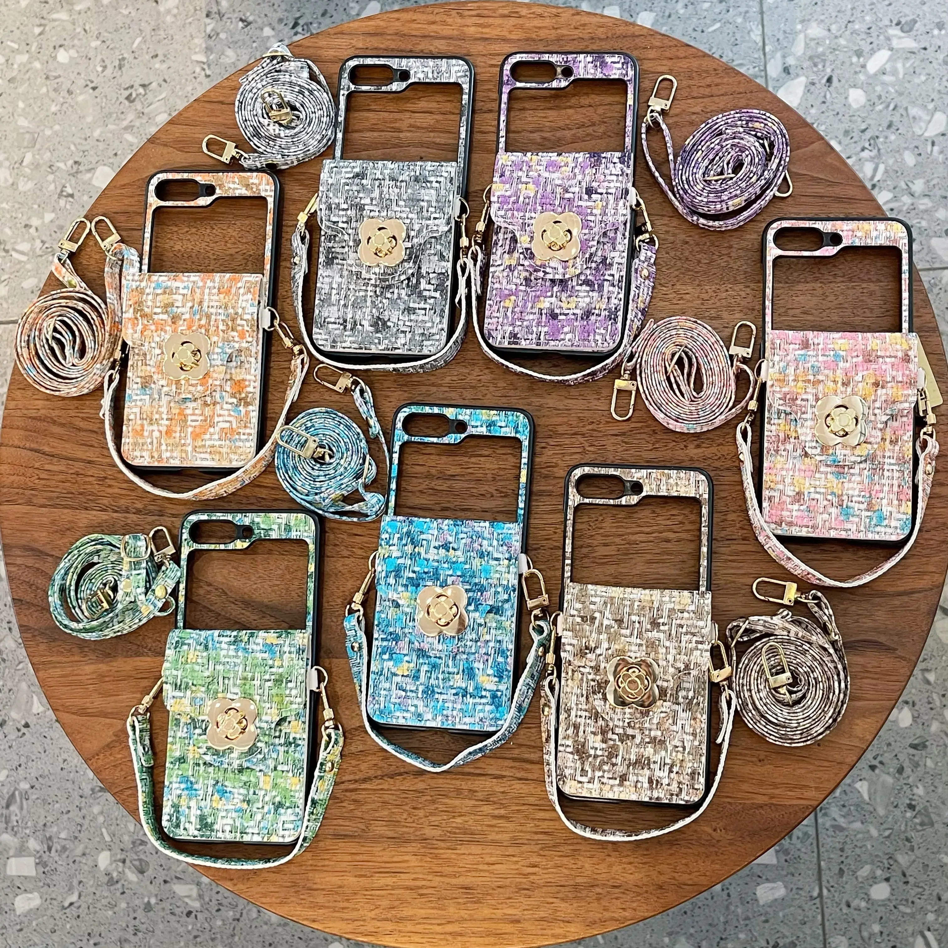 Creative Design Ring Weave Sle Leather Case For Samsung Galaxy Z Flip 7 6 5 4 Card Holder Adjust Lanyard Anti-fall Protect Cover
Creative Design Ring Weave Sle Leather Case For Samsung Galaxy Z Flip 7 6 5 4 Card Holder Adjust Lanyard Anti-fall Protect Cover