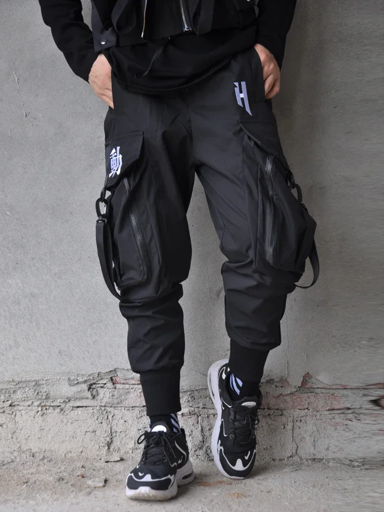 Fall Casual Pants Heavy Pants Dark Techwear Large Pocket Corset Foot Cargo Pants Men Loose Street Dance
Fall Casual Pants Heavy Pants Dark Techwear Large Pocket Corset Foot Cargo Pants Men Loose Street Dance