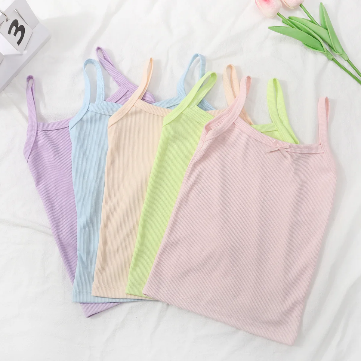 Children's Vest Girls' Camisole Thin Design Baby Candy Color Simple and Comfortable Little Girls' Foundation Camisole Vest
Children's Vest Girls' Camisole Thin Design Baby Candy Color Simple and Comfortable Little Girls' Foundation Camisole Vest
