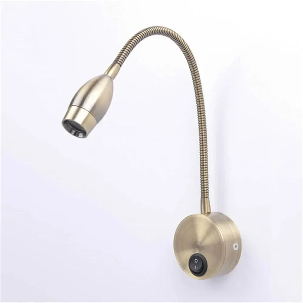 3W European-style Bronze goose neck wall lamp LED mirror lights modern bedside bedroom switch lamps gooseneck reading sconces
3W European-style Bronze goose neck wall lamp LED mirror lights modern bedside bedroom switch lamps gooseneck reading sconces