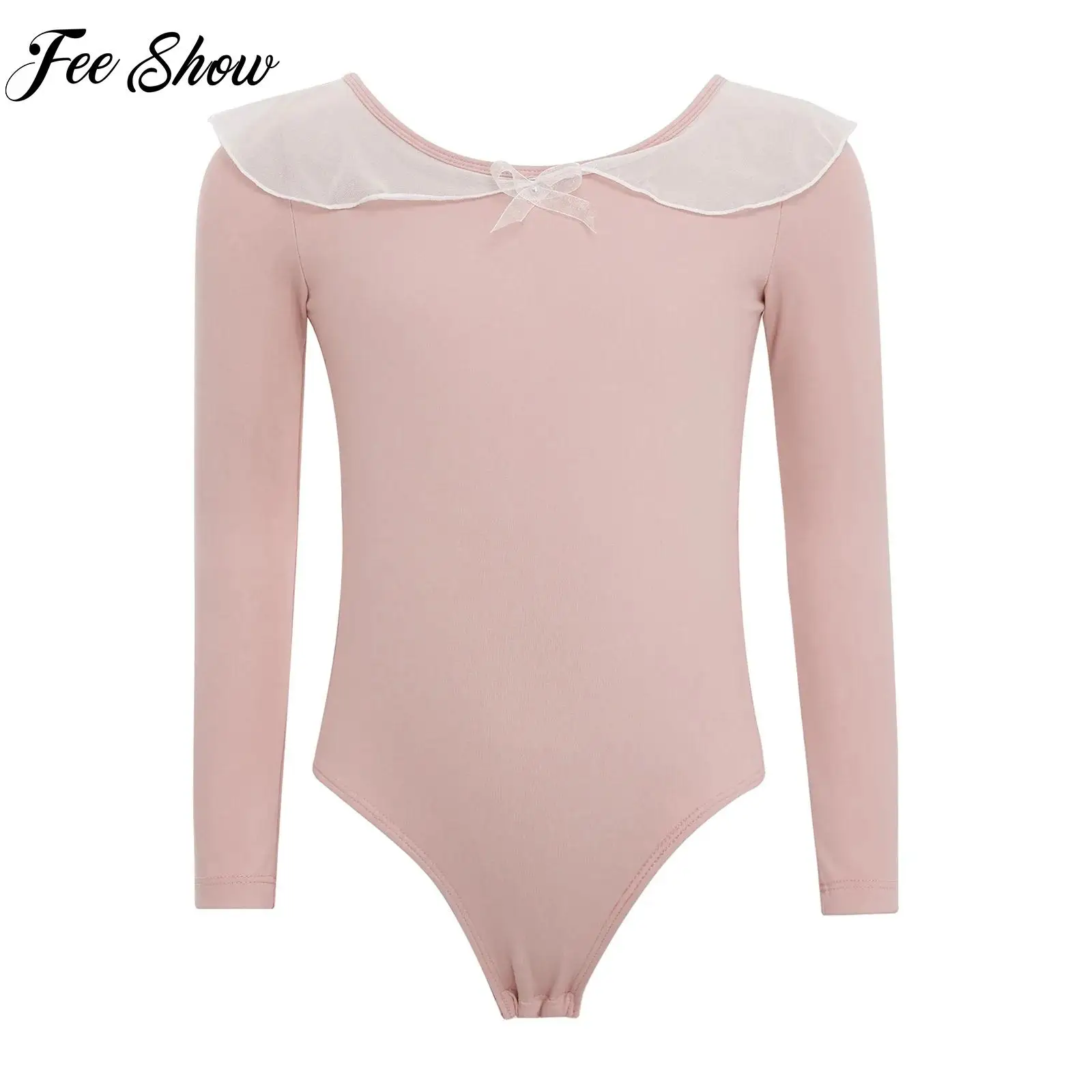 Гимнастический купальник для девочек с рюшами на воротнике, костюм для балетных соревнований, сетчатый купальник с длинными рукавами, одежда для выступлений танцовщиц
Гимнастический купальник для девочек с рюшами на воротнике, костюм для балетных соревнований, сетчатый купальник с длинными рукавами, одежда для выступлений танцовщиц