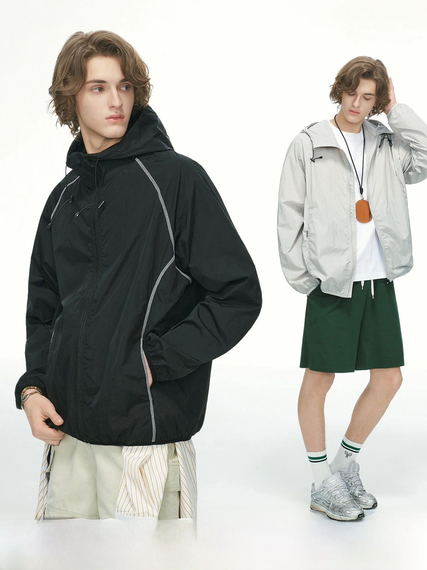 Men's Summer Thin Breathable UV Protection Clothing Hассo Line UPF50 Sunscreen Outerwear Lightweight Long Sleeve Hoodie
Men's Summer Thin Breathable UV Protection Clothing Hассo Line UPF50 Sunscreen Outerwear Lightweight Long Sleeve Hoodie