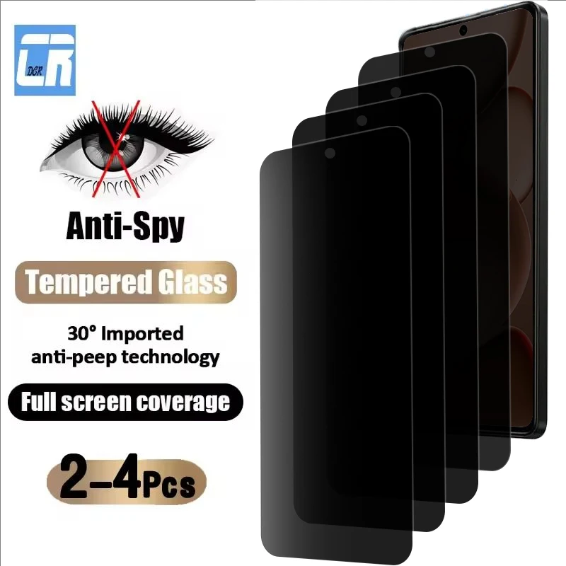 2-4Piece Anti-peep Privacy Screen Protector for Oppo Find X8 Ultra X8s+ Reno 14 Pro 13F 12F 11F FS Anti-spy Tempered Glass Film
2-4Piece Anti-peep Privacy Screen Protector for Oppo Find X8 Ultra X8s+ Reno 14 Pro 13F 12F 11F FS Anti-spy Tempered Glass Film