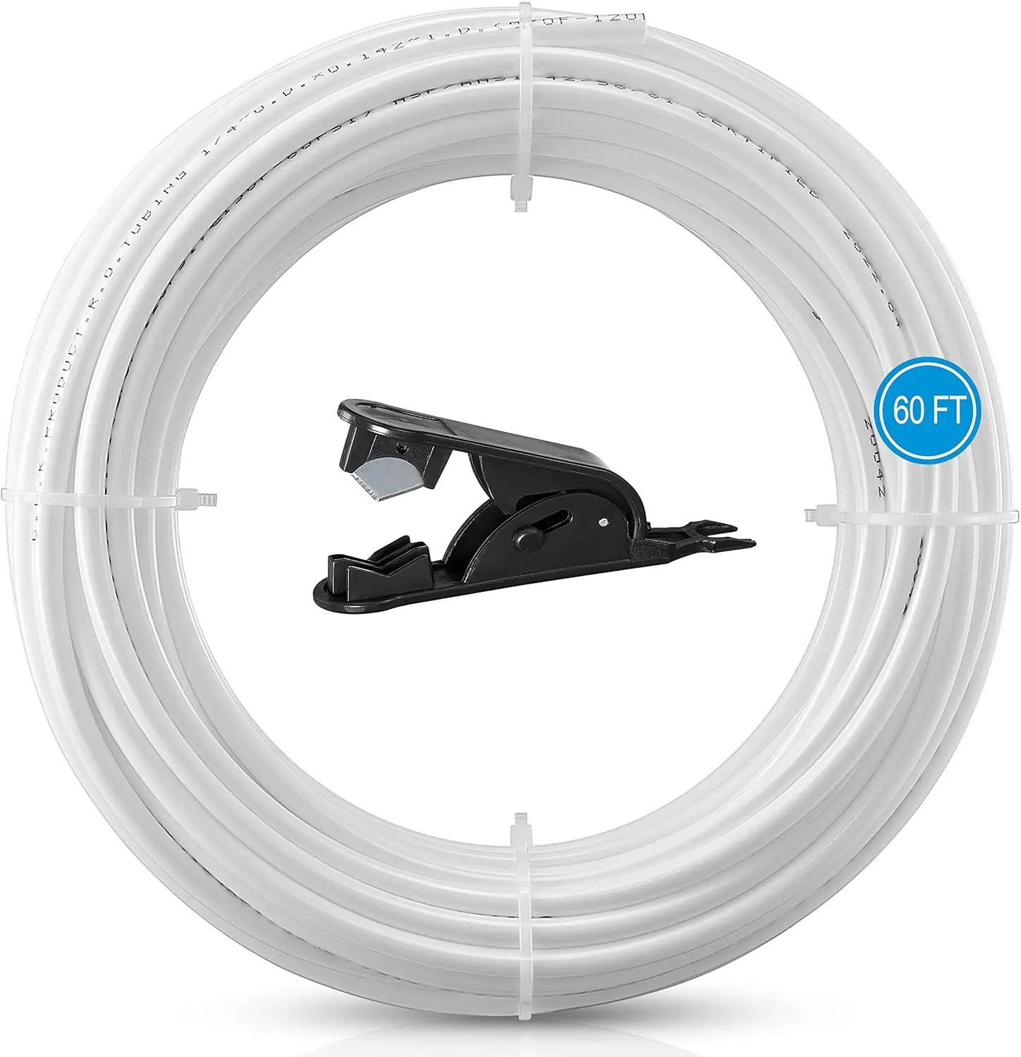 1/4 Inch RO Water Tubing 60FT, NSF Certified, BPA Free, Flexible Plastic Pipe with Tube Cutter
1/4 Inch RO Water Tubing 60FT, NSF Certified, BPA Free, Flexible Plastic Pipe with Tube Cutter