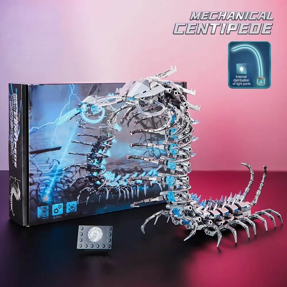 698pcs Luminous Building Blocks Toy Mechanical Centipede Model Puzzle Building Blocks Birthday Gift for Children and Adult
698pcs Luminous Building Blocks Toy Mechanical Centipede Model Puzzle Building Blocks Birthday Gift for Children and Adult