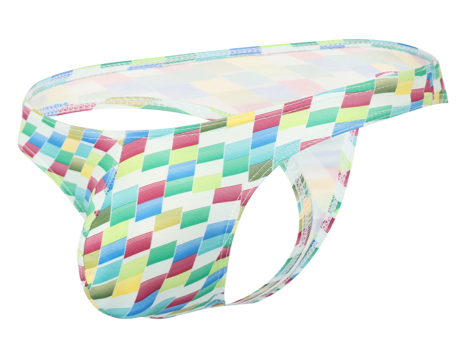 Men Rainbow Striped Thong Ice Silk Low Rise 3D U Pouch Moisture Wicking Sexy Gay Male G-string Underwear
Men Rainbow Striped Thong Ice Silk Low Rise 3D U Pouch Moisture Wicking Sexy Gay Male G-string Underwear