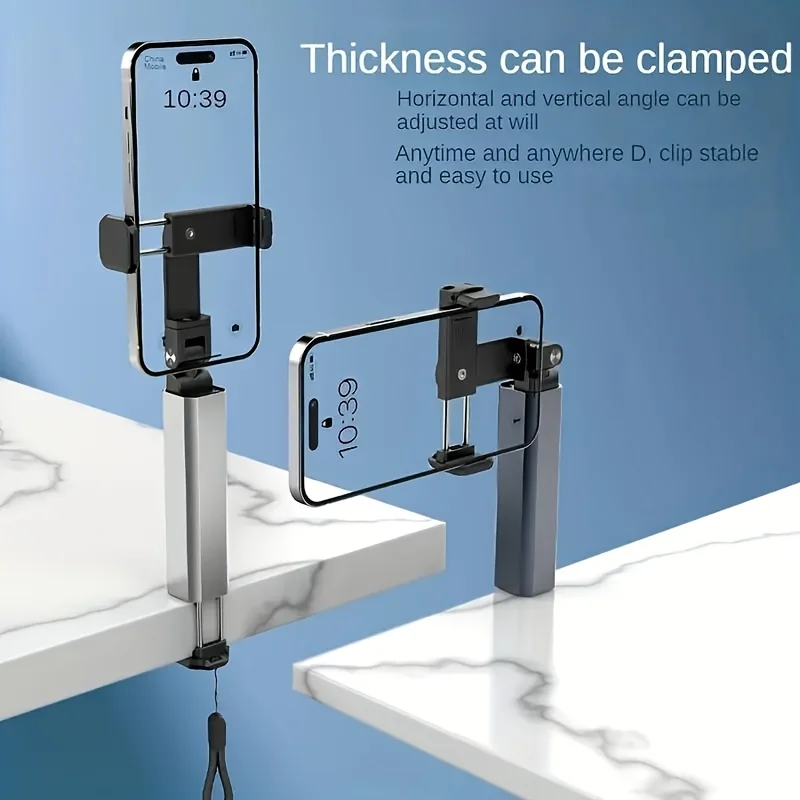 Portable Phone Stand Holder with 360° Rotation&Telescopic Folding Clip Desktop Travel Mount for Home Airplane Rail Train Selfie
Portable Phone Stand Holder with 360° Rotation&Telescopic Folding Clip Desktop Travel Mount for Home Airplane Rail Train Selfie