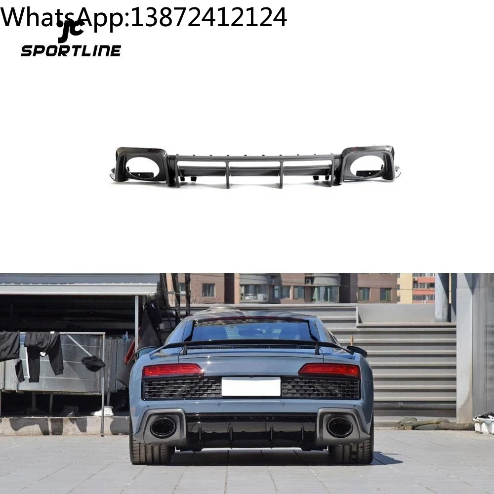 Prepreg Dry Carbon Fiber R8 Rear Bumper Diffuser Lip Spoiler for Audi R8 V10 2023
Prepreg Dry Carbon Fiber R8 Rear Bumper Diffuser Lip Spoiler for Audi R8 V10 2023