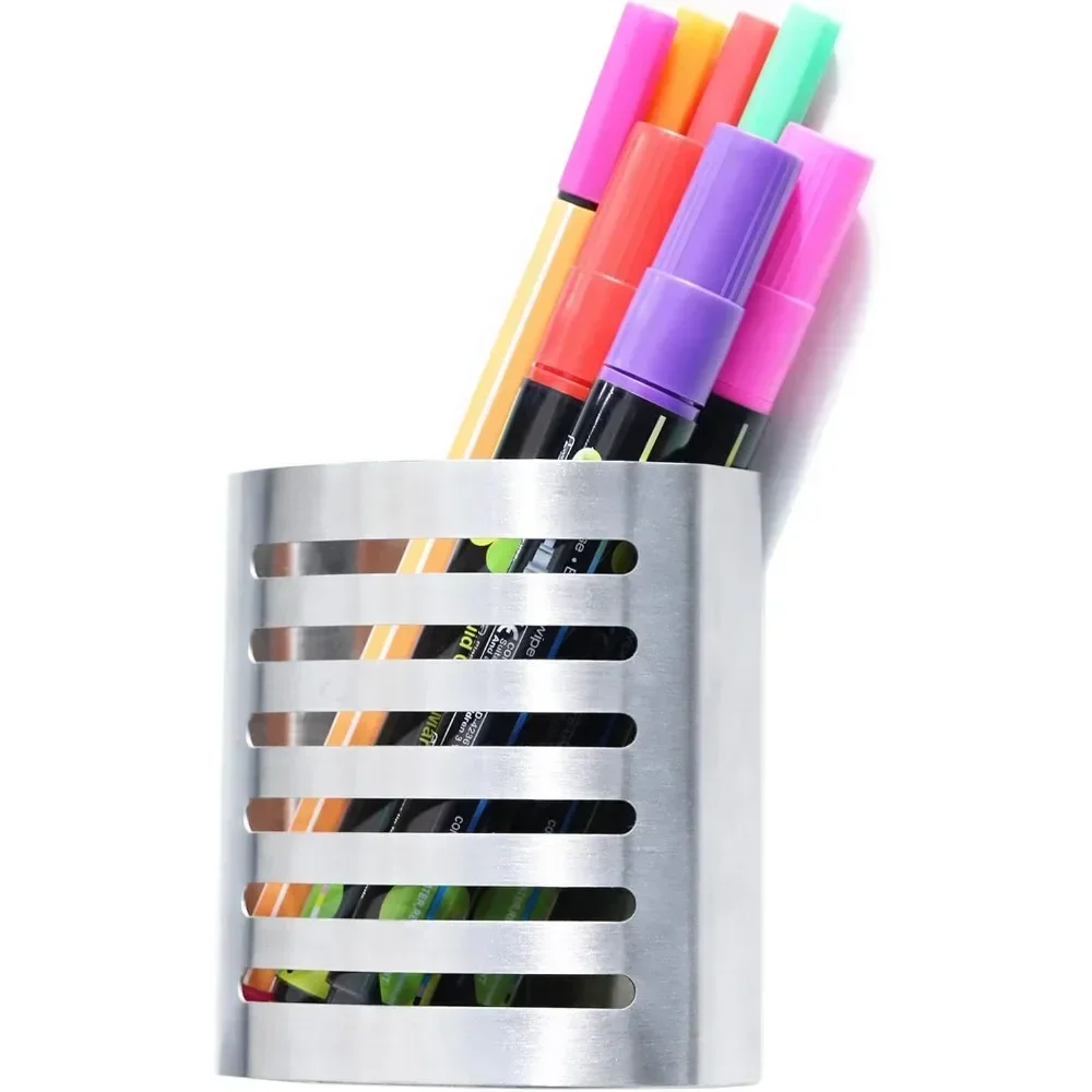 Magnetic Modern Pen and Pencil Holder, Metal Writing Utensil Storage Organizer for Kitchen, Locker, Home, or Office,
Magnetic Modern Pen and Pencil Holder, Metal Writing Utensil Storage Organizer for Kitchen, Locker, Home, or Office,