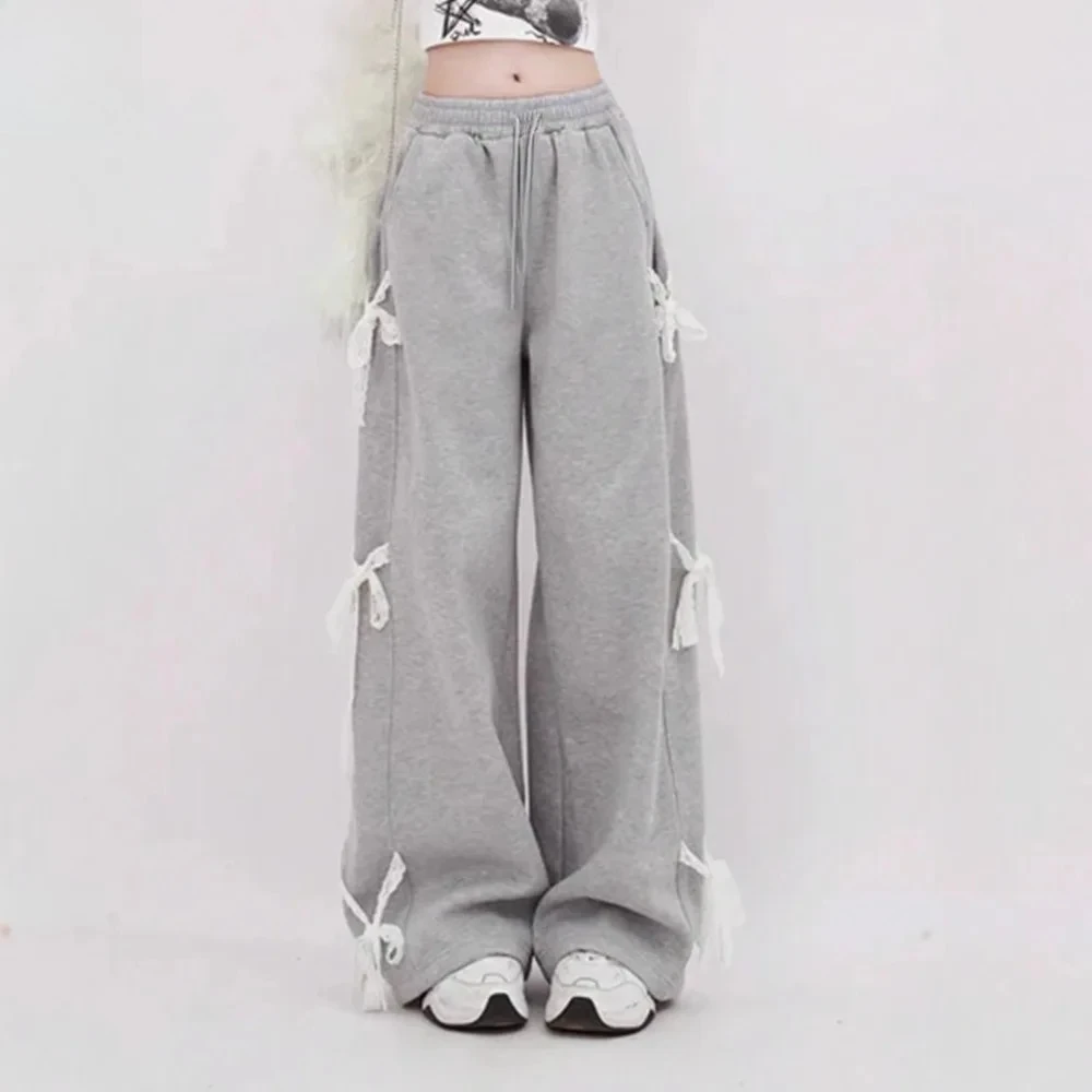 Spring and Autumn New Women's Clothing Elastic Waist Lace Bow Loose Wide Leg Pants Fashion Versatile
Spring and Autumn New Women's Clothing Elastic Waist Lace Bow Loose Wide Leg Pants Fashion Versatile