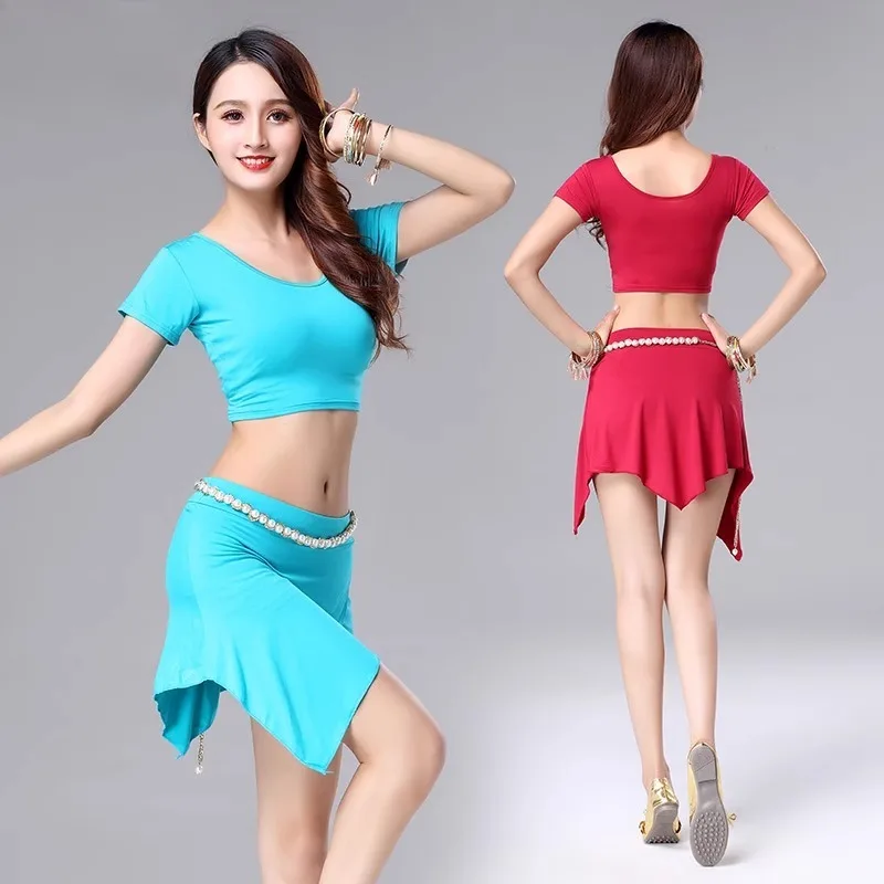 Customized Belly Dance Costumes Women Short Sleeve Top Skirt Safety Pants Belt Practice Suit Oriental Dancewear Performance Set
Customized Belly Dance Costumes Women Short Sleeve Top Skirt Safety Pants Belt Practice Suit Oriental Dancewear Performance Set