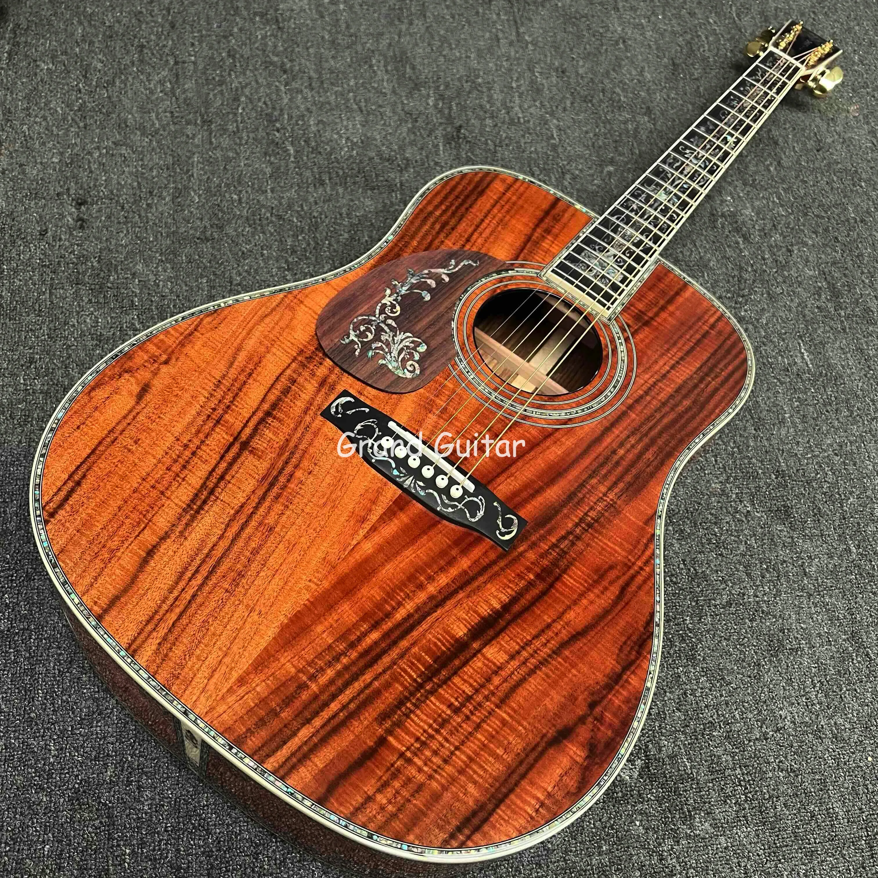 Custom 41 inch Lefty Handed solid KOA top Dreadnought D body acoustic guitar, quality tuner
Custom 41 inch Lefty Handed solid KOA top Dreadnought D body acoustic guitar, quality tuner
