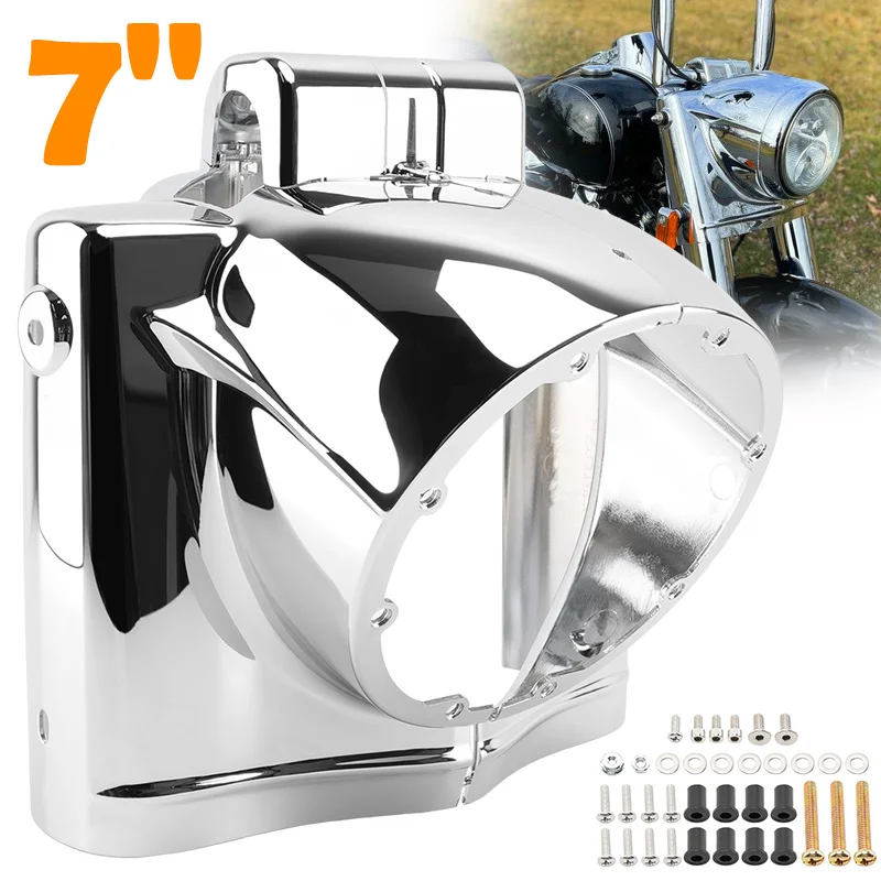 7 Inch Motorcycle Accessories For Harley Touring Road King 2014-Up Round Headlight Cabin Lamp Mask Protector Chrome
7 Inch Motorcycle Accessories For Harley Touring Road King 2014-Up Round Headlight Cabin Lamp Mask Protector Chrome