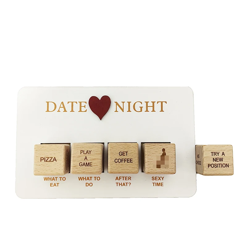 Wooden Date Decision Dices, Anniversary Date Night Toys for Lovers, Food Movie Decision Dice, Reusable Creative Valentines Gifts
Wooden Date Decision Dices, Anniversary Date Night Toys for Lovers, Food Movie Decision Dice, Reusable Creative Valentines Gifts