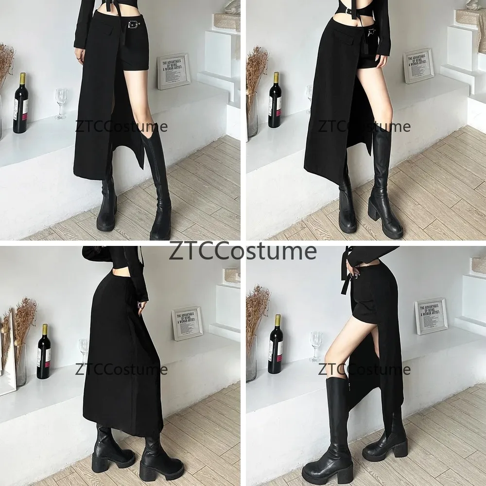 Gothic Patchwork Cargo Skirt Women High Waist Sexy Mini Skirt Irregular Hem Techwear Grunge Cosplay Hip Hop Black Skirt
Gothic Patchwork Cargo Skirt Women High Waist Sexy Mini Skirt Irregular Hem Techwear Grunge Cosplay Hip Hop Black Skirt