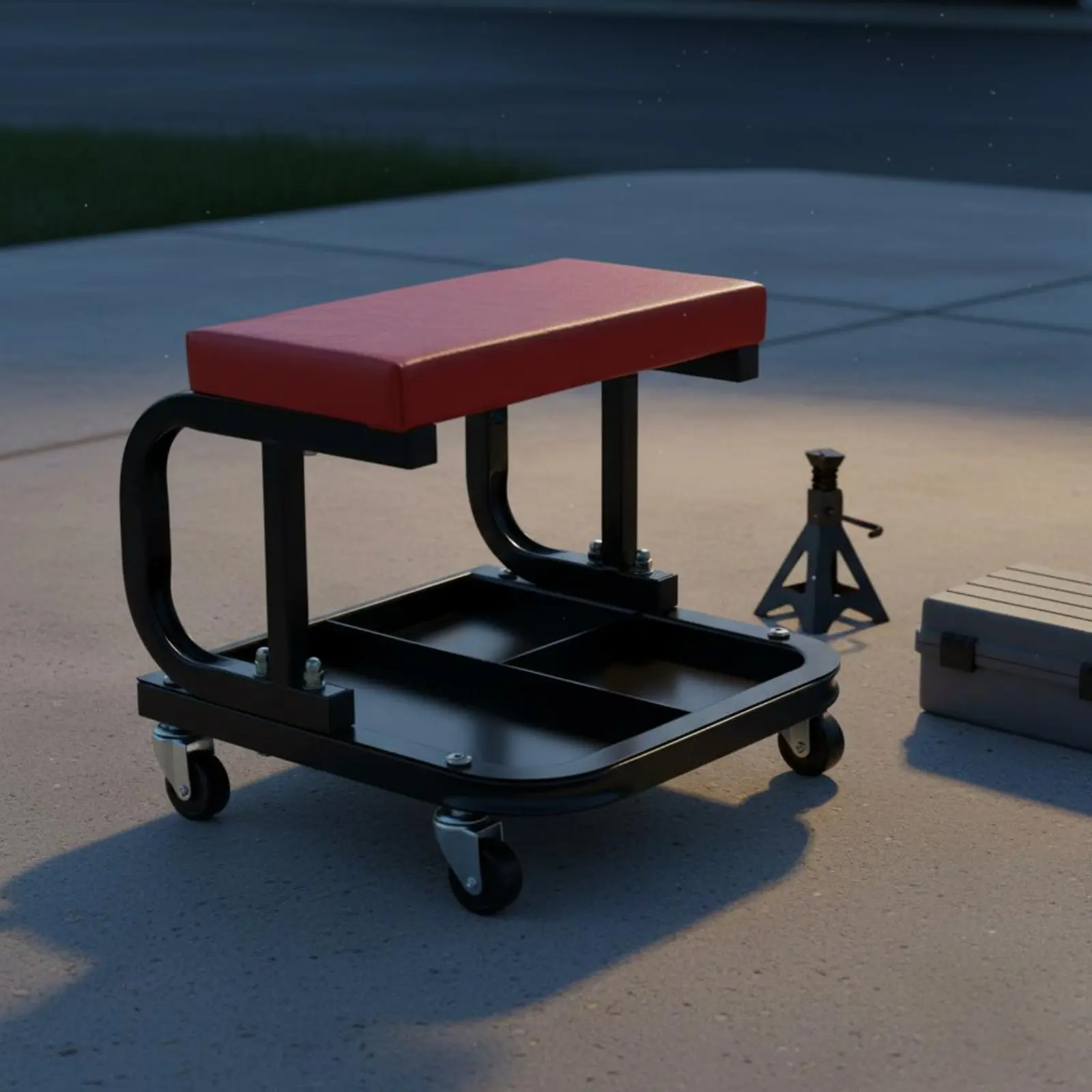 Rolling Garage Stool with Tool Tray Sturdy-Duty Steel Frame Mechanic Rolling Seat with Tool Tray for Workshop
Rolling Garage Stool with Tool Tray Sturdy-Duty Steel Frame Mechanic Rolling Seat with Tool Tray for Workshop