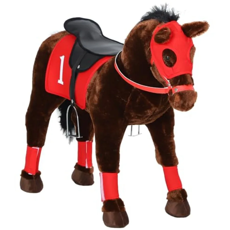 Ride on Horse for 3-8 Years Old, Toddlers Riding Horse with Neighing Sound, Ride on Animal Pony Toy with Saddle and Stirrups, B
Ride on Horse for 3-8 Years Old, Toddlers Riding Horse with Neighing Sound, Ride on Animal Pony Toy with Saddle and Stirrups, B