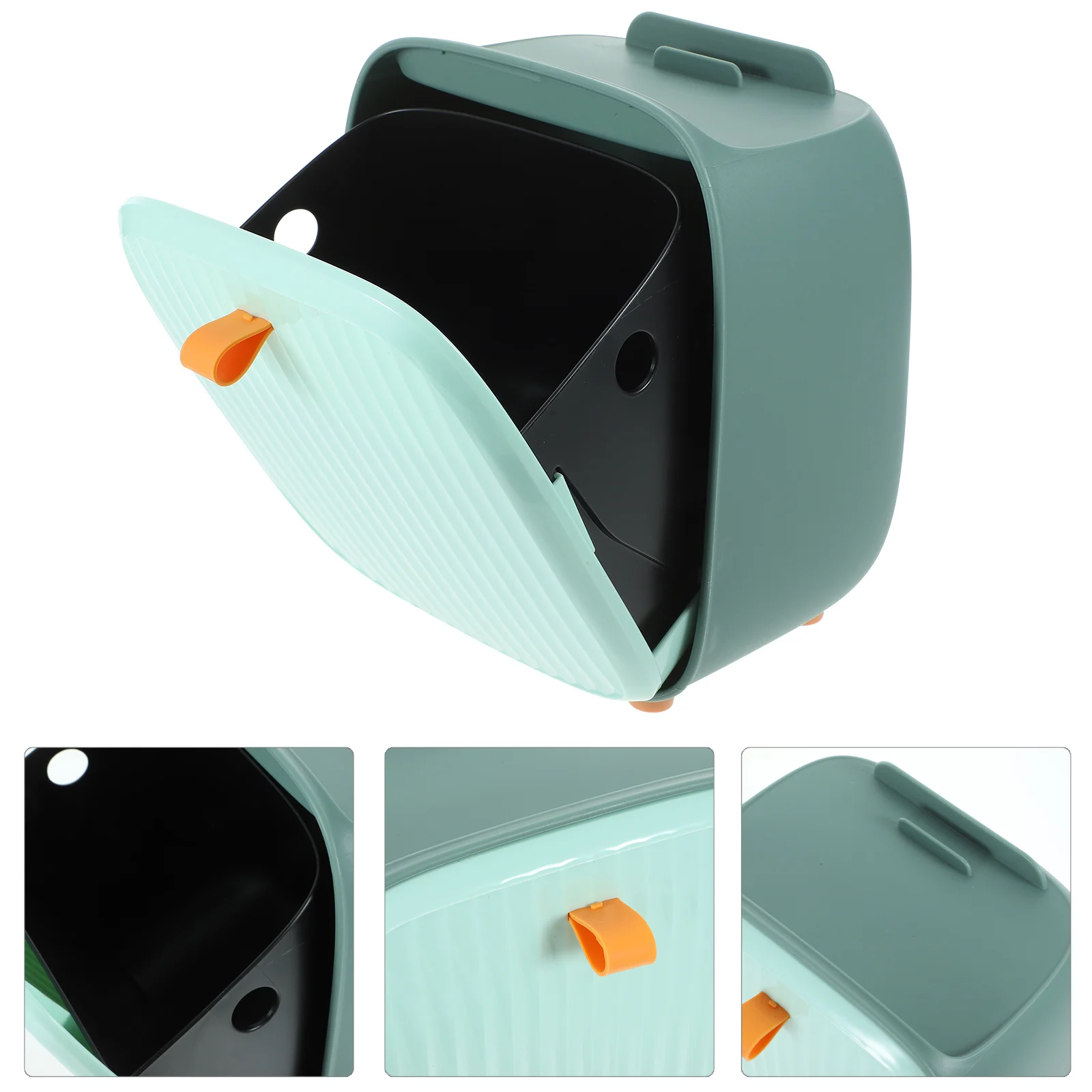 Mini Desktop Trash Can with Lid Compact Tabletop Dustbin for Dorm Room Kitchen Desk Small Area Fresh Air Maintaining Design
Mini Desktop Trash Can with Lid Compact Tabletop Dustbin for Dorm Room Kitchen Desk Small Area Fresh Air Maintaining Design