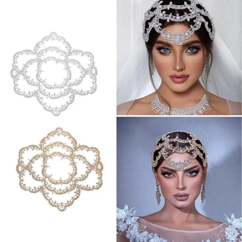 N5KB Wedding Headband Head Chain Jewelry Rhinestones Headpiece Bridal Hair Accessory
N5KB Wedding Headband Head Chain Jewelry Rhinestones Headpiece Bridal Hair Accessory