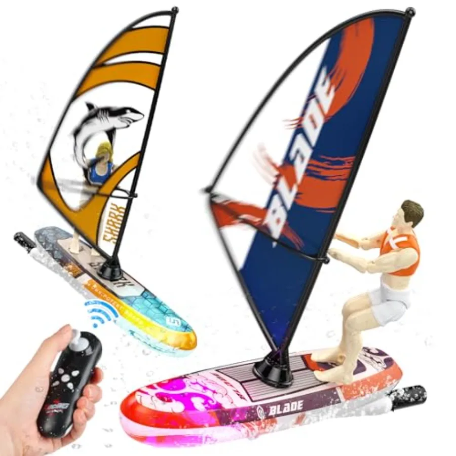 2 Pack Remote Control Boat for 2.4Ghz RC Sailboat with LED Lights for Pools Lake and Bathtub Summer Outdoor Water Toys Never Ca
2 Pack Remote Control Boat for 2.4Ghz RC Sailboat with LED Lights for Pools Lake and Bathtub Summer Outdoor Water Toys Never Ca