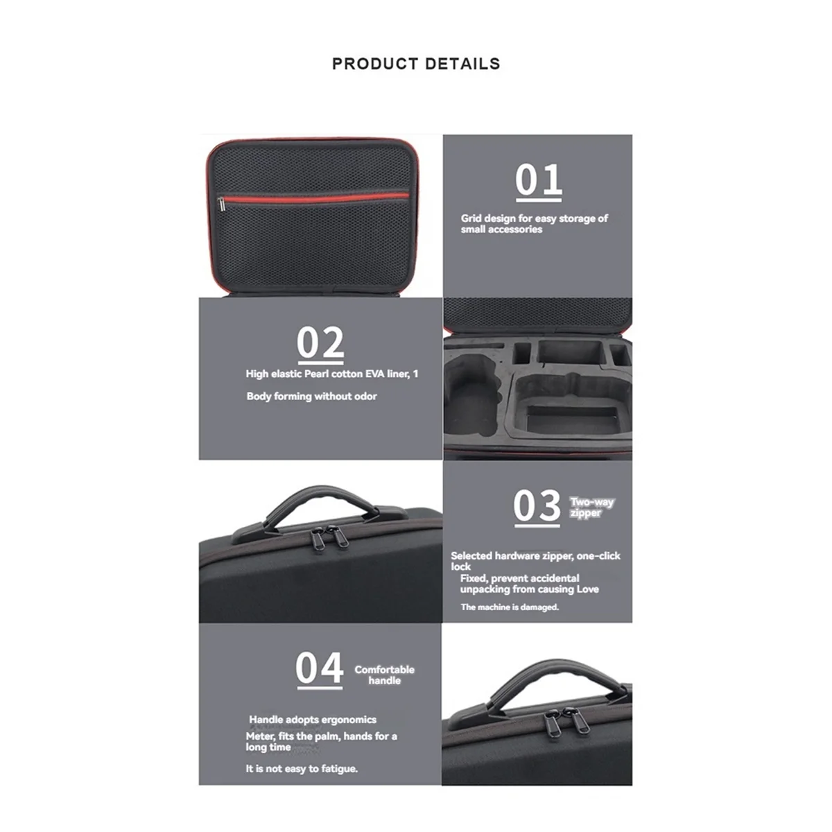 #853W Portable Storage Bag for DJI Mini 4 Pro Carrying Case Handbag Backpack Shoulder Bag (Black)
#853W Portable Storage Bag for DJI Mini 4 Pro Carrying Case Handbag Backpack Shoulder Bag (Black)