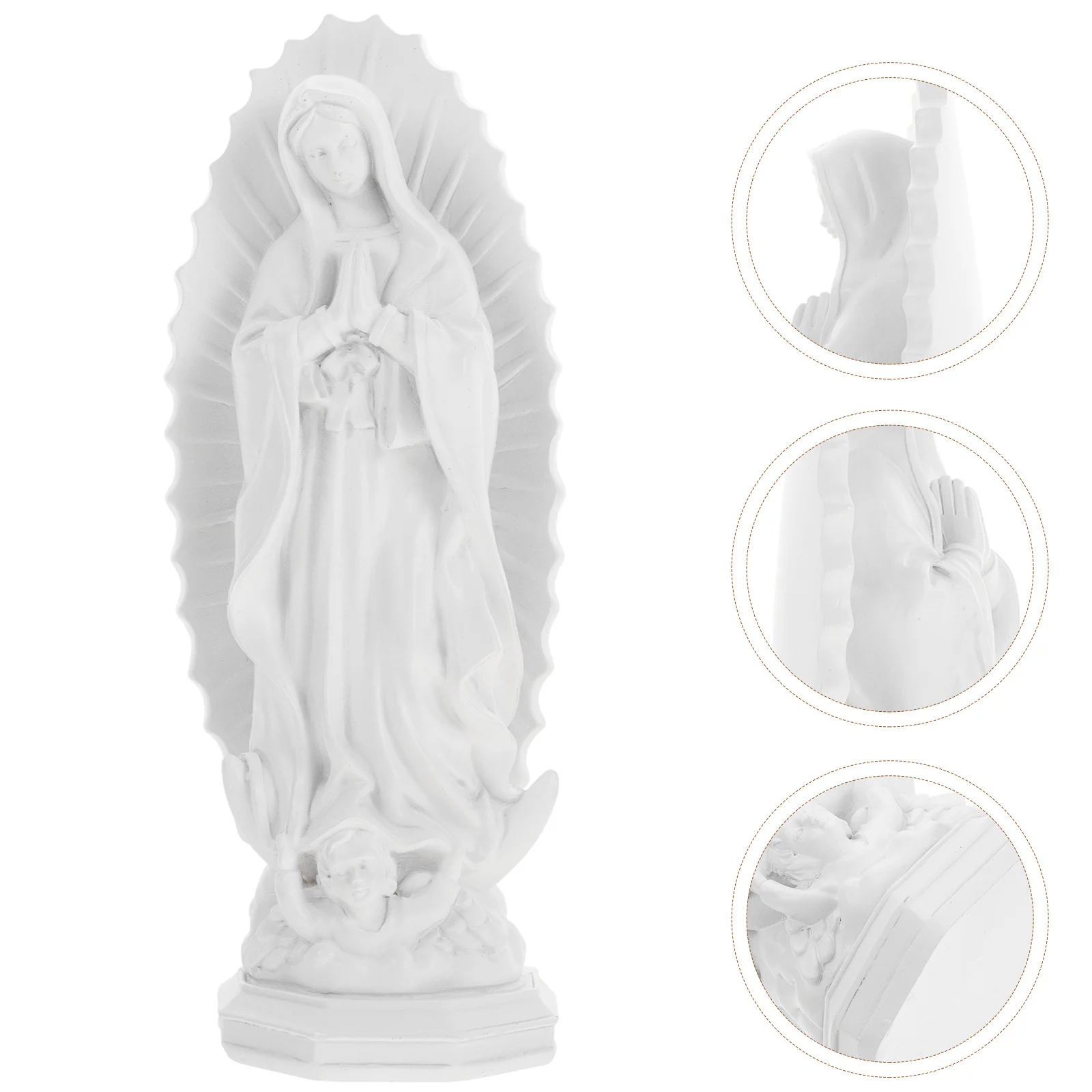 Compact Resin Statue for Desktop Shelf Decor Beautiful Catholic Ornament for Home Office Mantel Space Saving Design
Compact Resin Statue for Desktop Shelf Decor Beautiful Catholic Ornament for Home Office Mantel Space Saving Design