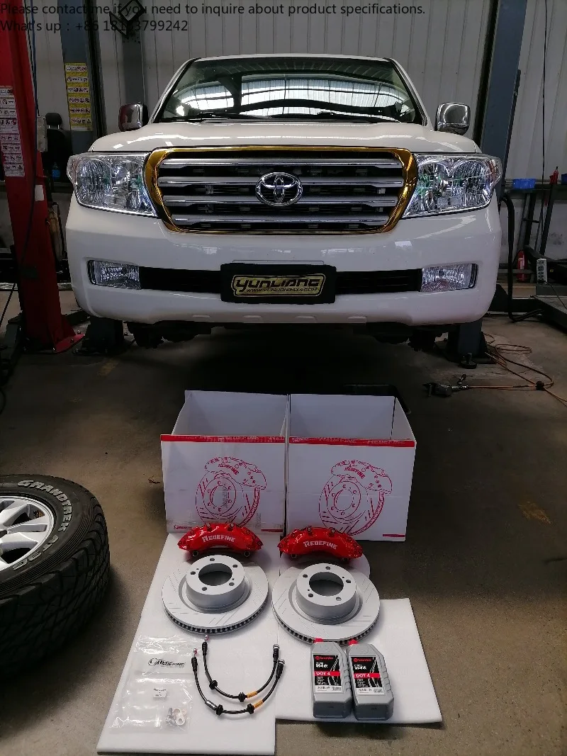 Factory Custom Forged 4-Piston Rear Brake Caliper Kit Built-In Fluid Crossover Tube Compatible for Toyota Land Cruiser X5
Factory Custom Forged 4-Piston Rear Brake Caliper Kit Built-In Fluid Crossover Tube Compatible for Toyota Land Cruiser X5