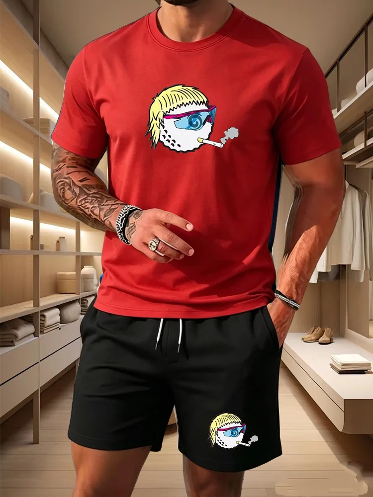 2026 New Men's Sportswear Short Sleeved T-shirt and Sports Shorts Summer Casual Jogging Pants Set Men's Two-piece Set
2026 New Men's Sportswear Short Sleeved T-shirt and Sports Shorts Summer Casual Jogging Pants Set Men's Two-piece Set